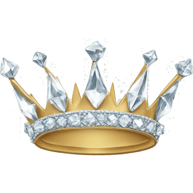 White diamond crown  emoji