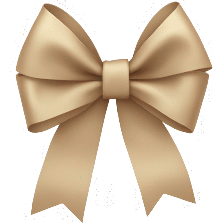 beige ribbon bow emoji