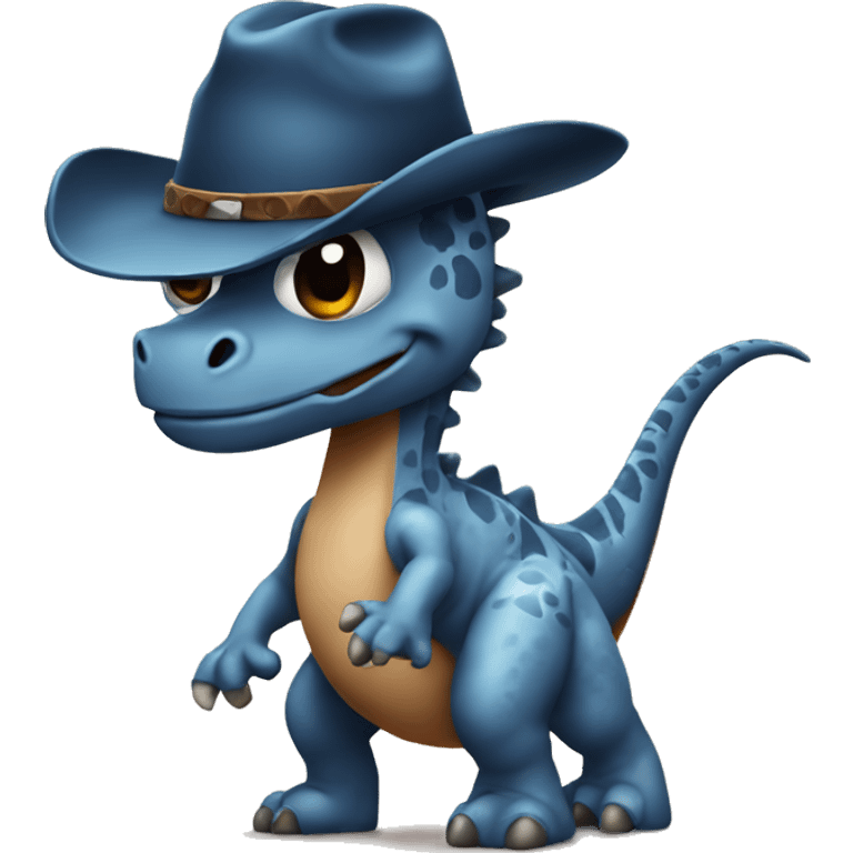 dino with cow boy hat emoji