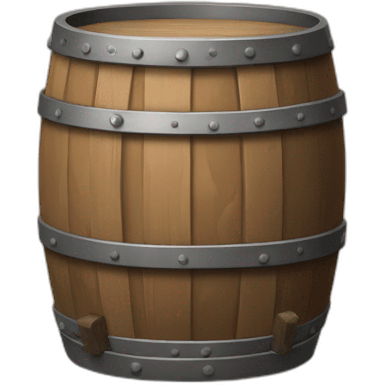 Barrel with arms and legs emoji