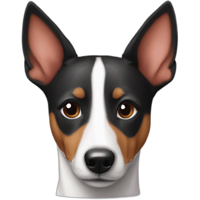 Human like basenji in love with you emoji