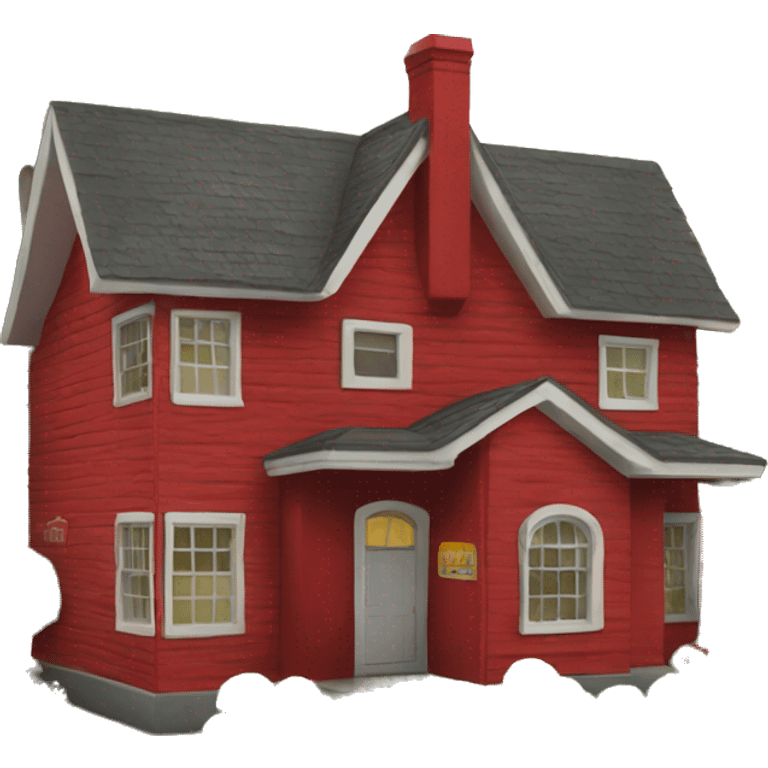 Red house emoji