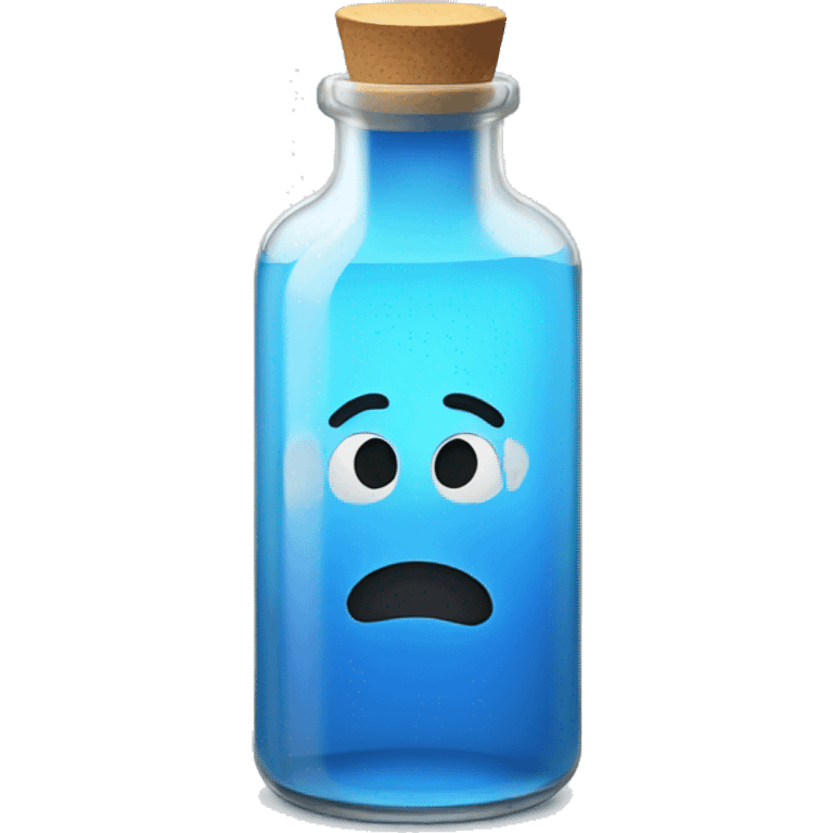 blue liquid in vial emoji