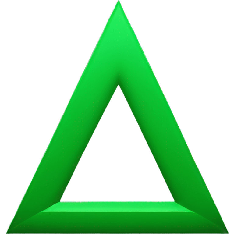 downward triangle in green color emoji