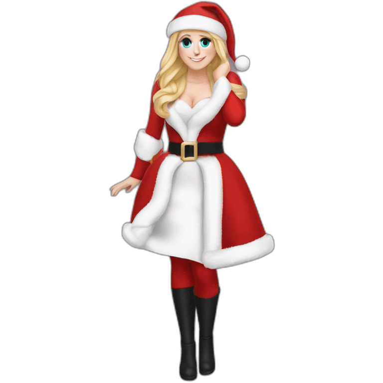 Meghan Trainor as santa (full height) emoji