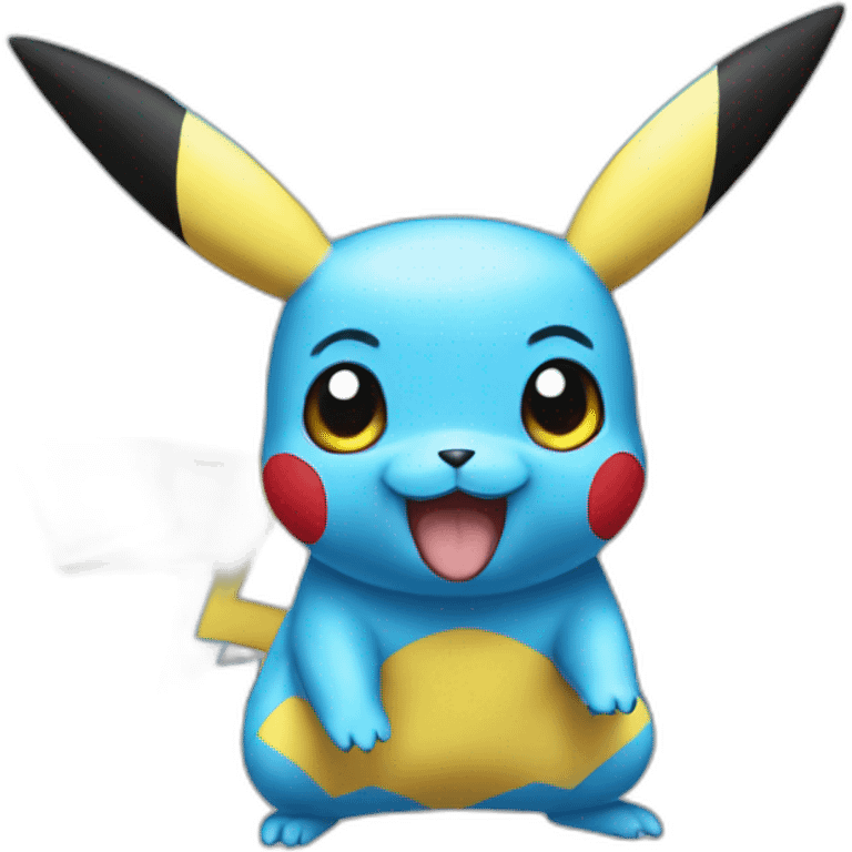 PIKACHU bleu emoji