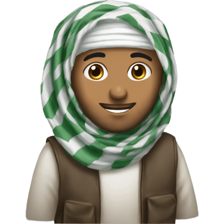 palestinian wearing keffiyah emoji