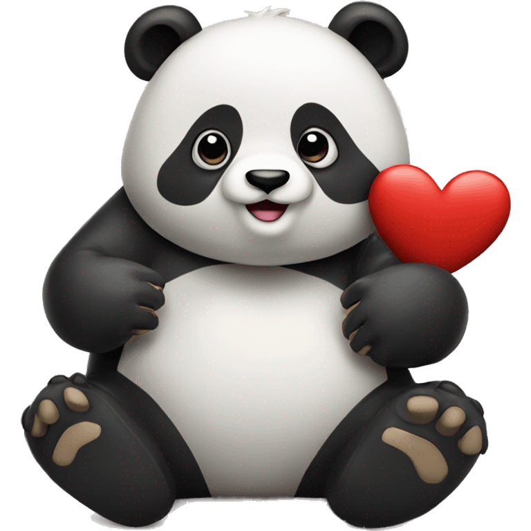 Panda mit Herz  emoji