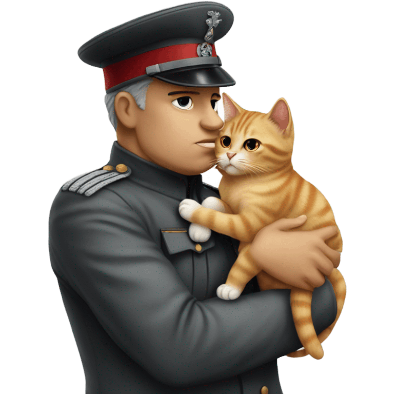 mussolini kiss a cat emoji