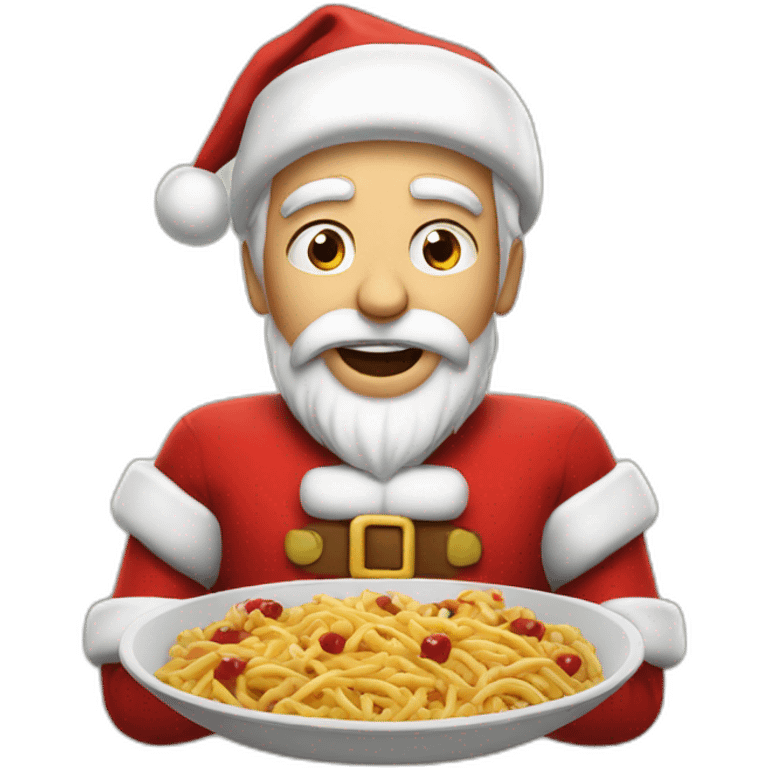 papa noel hungry emoji