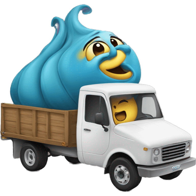 Genie in a truck emoji