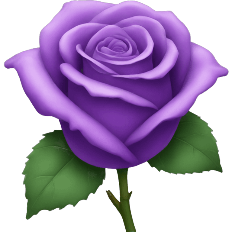 Purple rose emoji