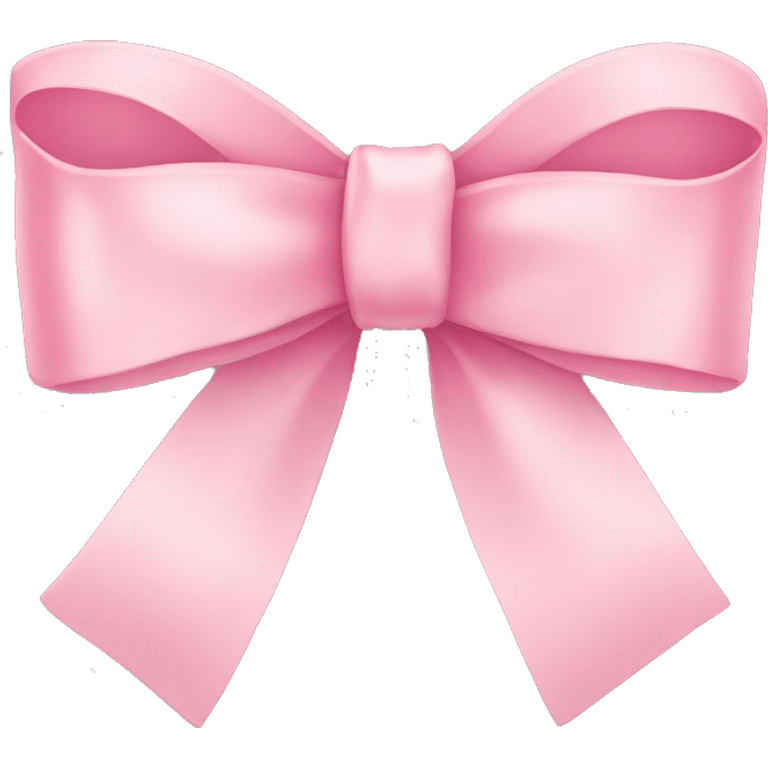 light pink ribbon bow emoji