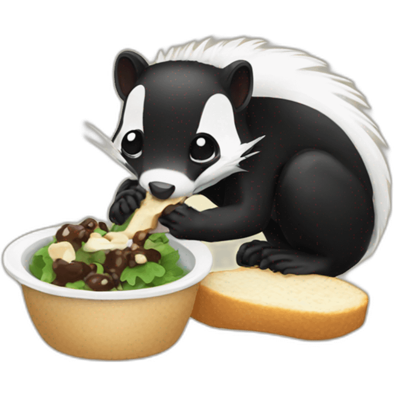 eating skunk emoji