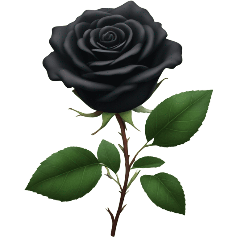 Black rose  emoji