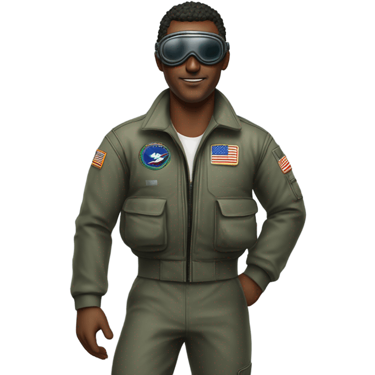 Rocky fighter pilot emoji