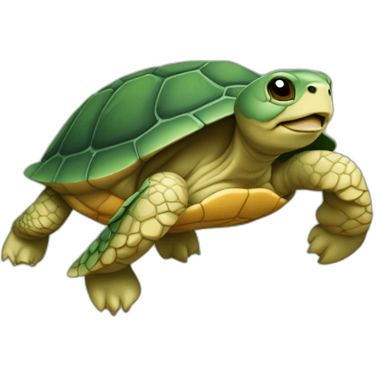 Tortue sur Souris emoji