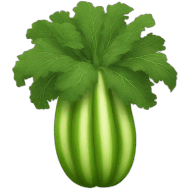 Zucchini ostrich emoji