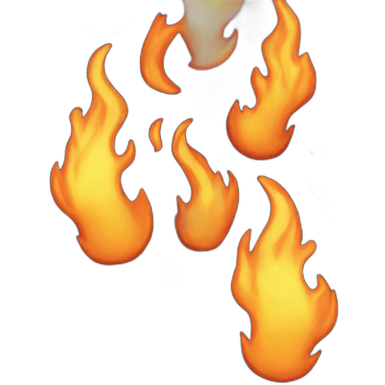 Realistic fire emoji