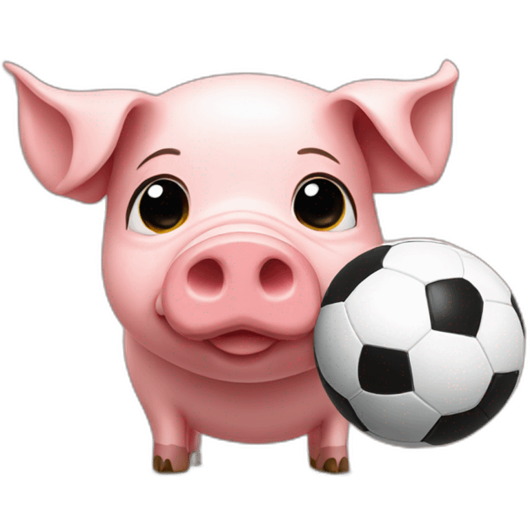 Pig with seville football t-shirt emoji