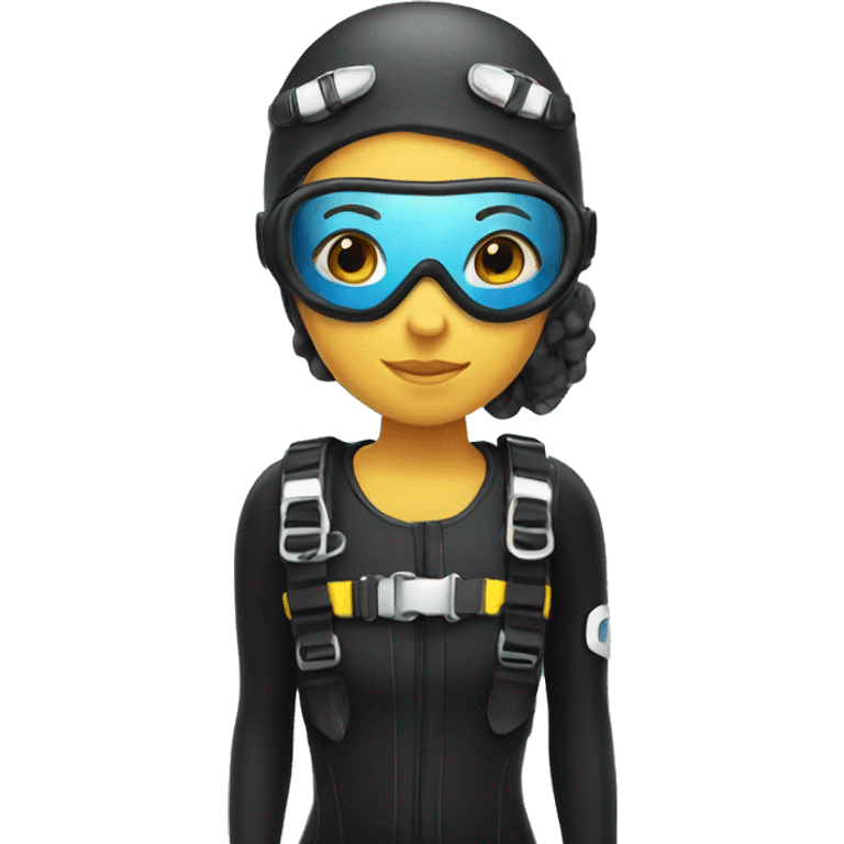 Girl scuba diver emoji