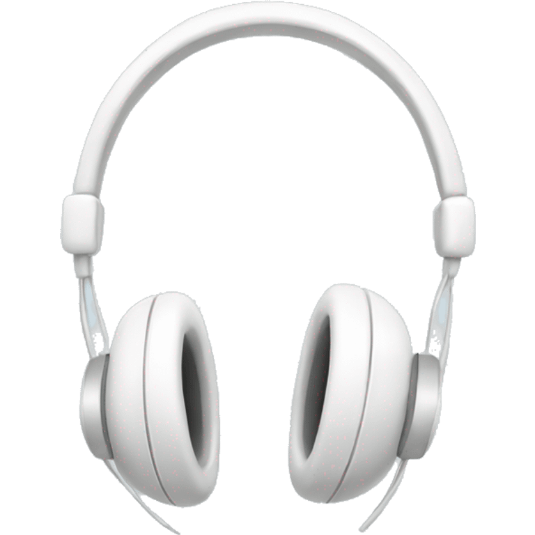 white headphones with white bows emoji