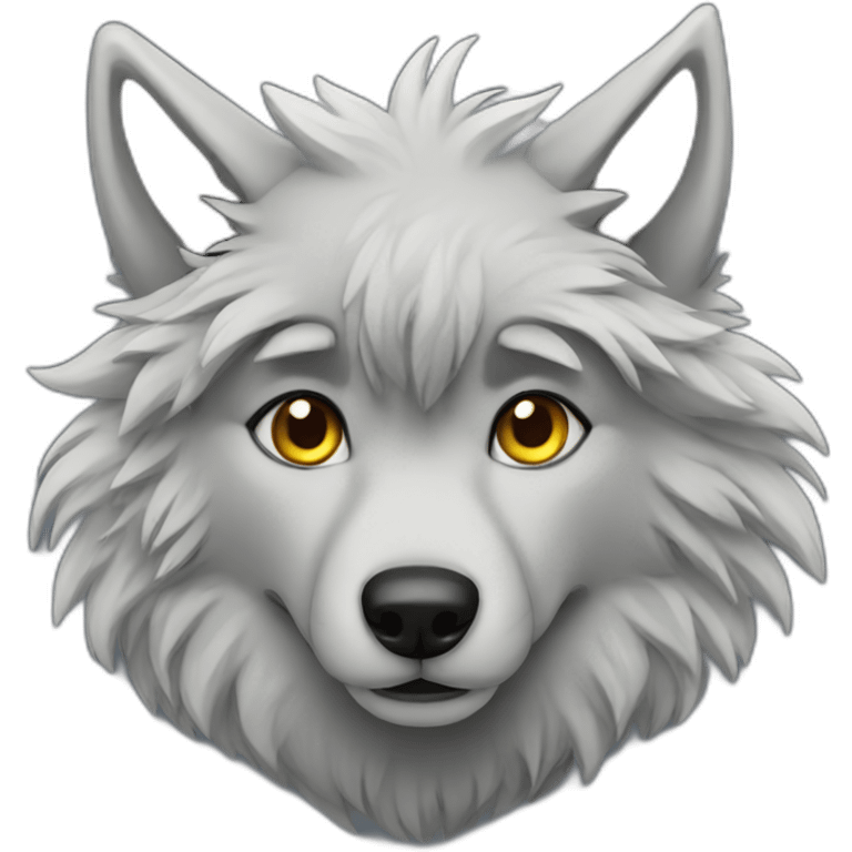 Wolf furry emoji