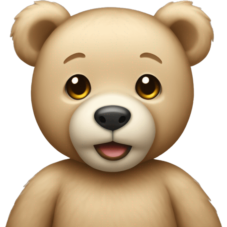 beige teddy bear emoji