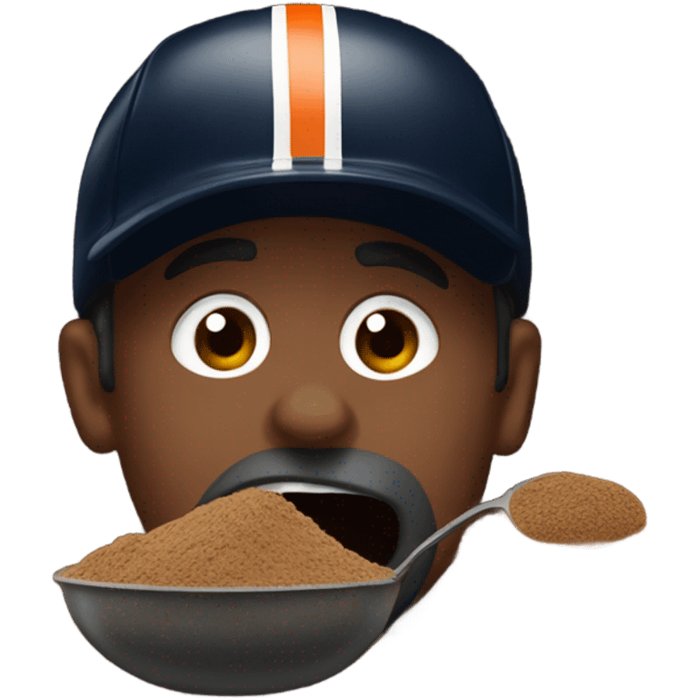 Chicago Bears fan eating dirt emoji