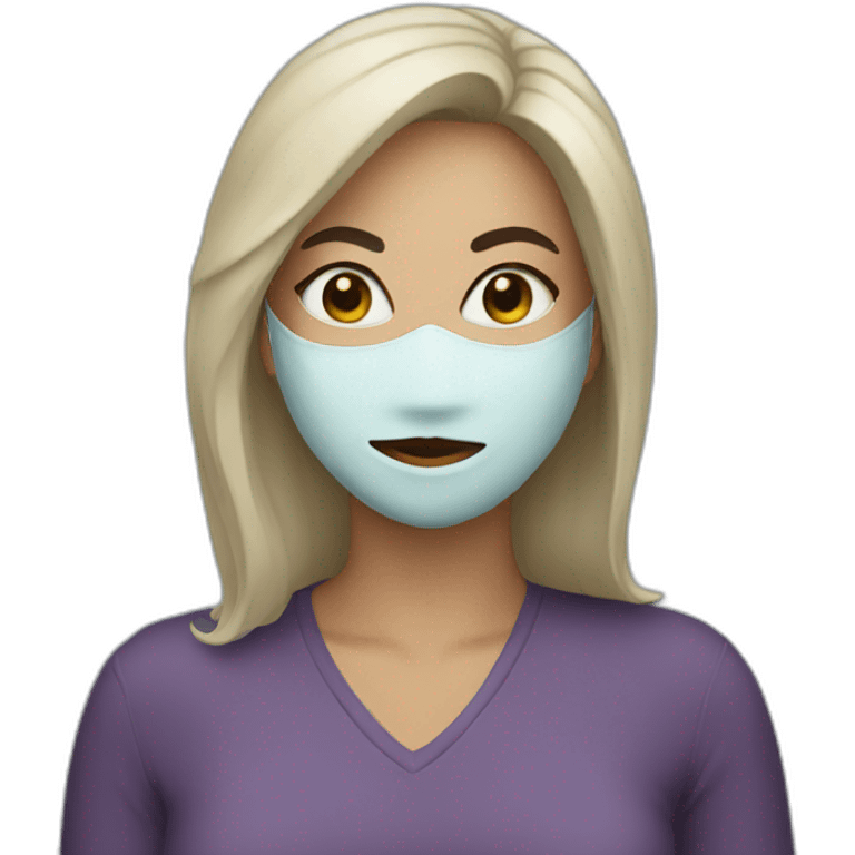 masked woman emoji