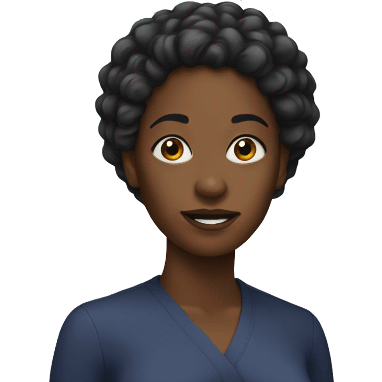 a black woman emoji