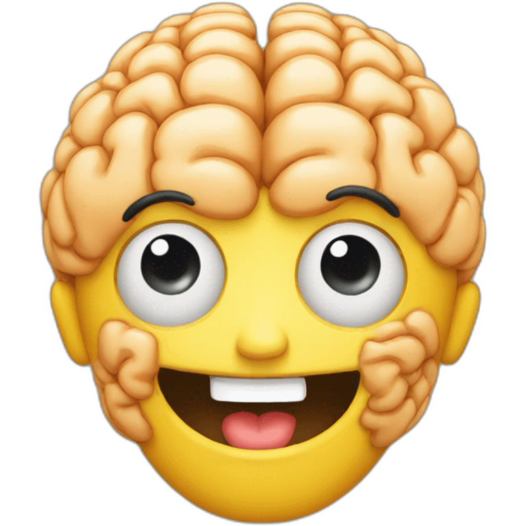 brain smile emoji