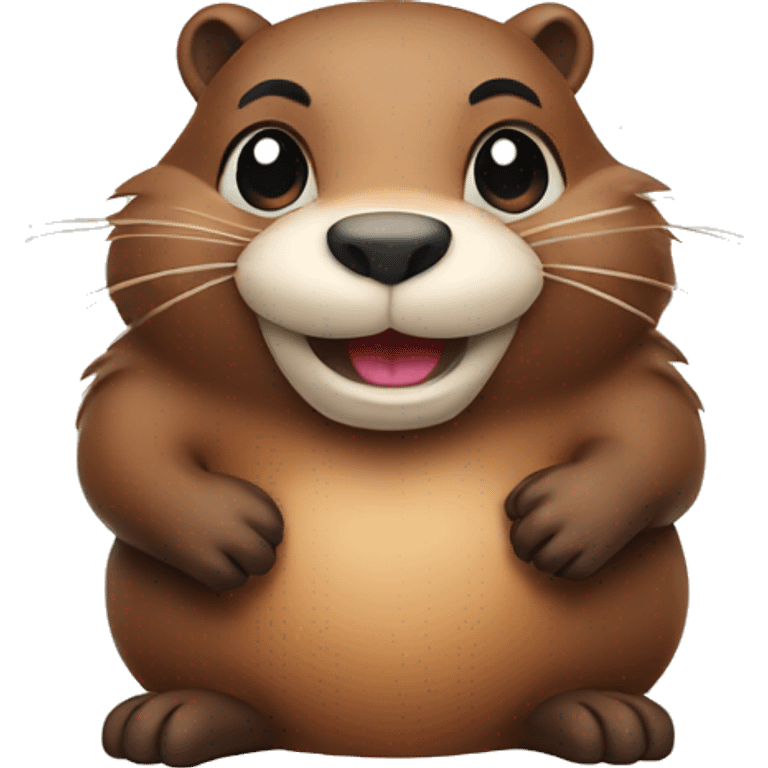 Cute beaver  emoji