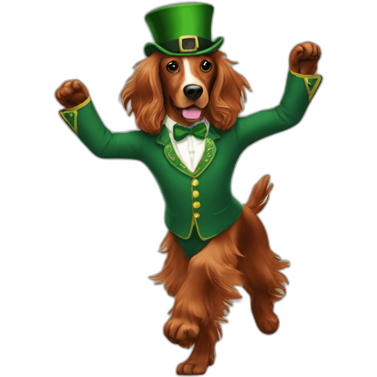 irish setter dancing emoji