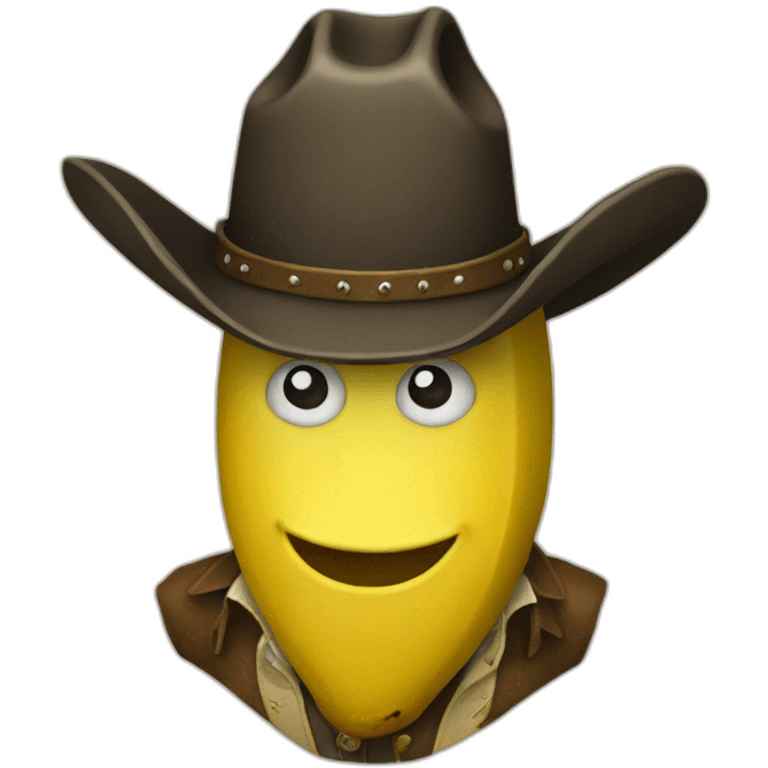 Banana cowboy emoji