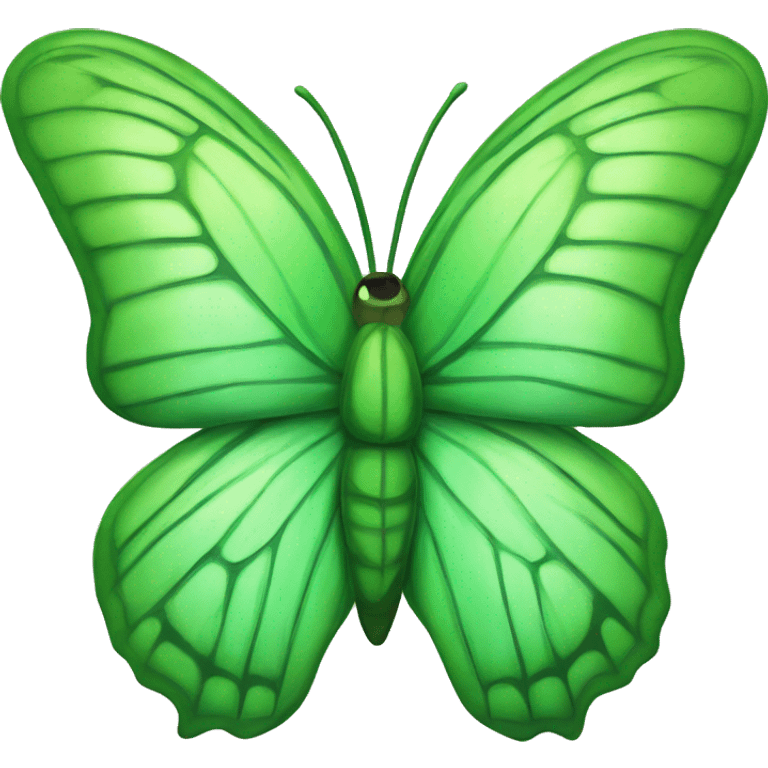 Green butterfly emoji