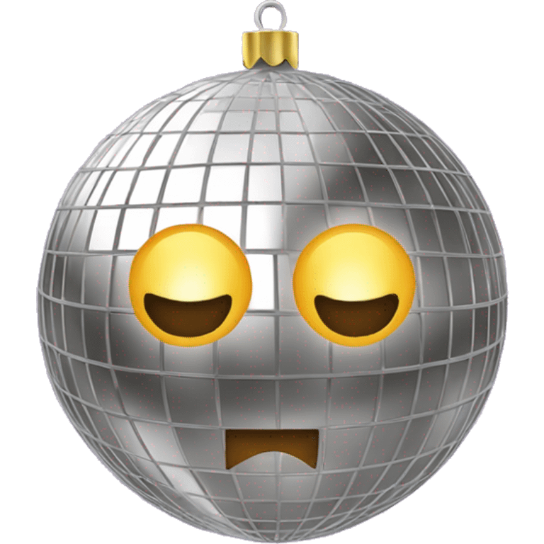 Christmas disco ball  emoji