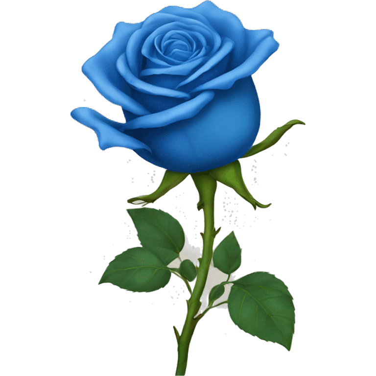 Blue rose emoji