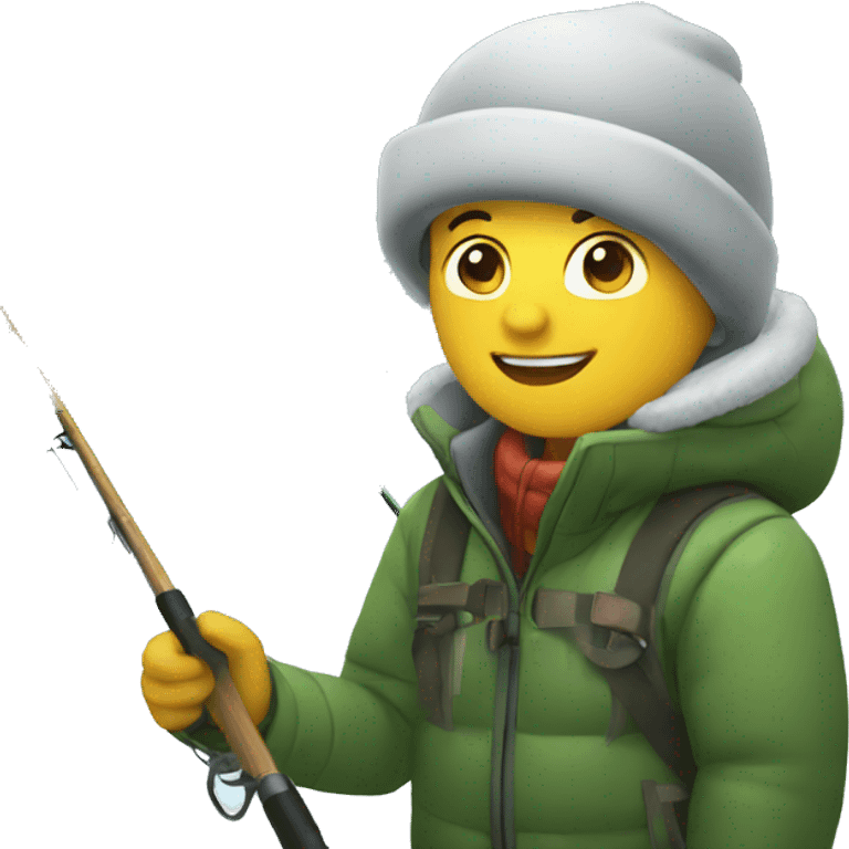 winter fishing emoji