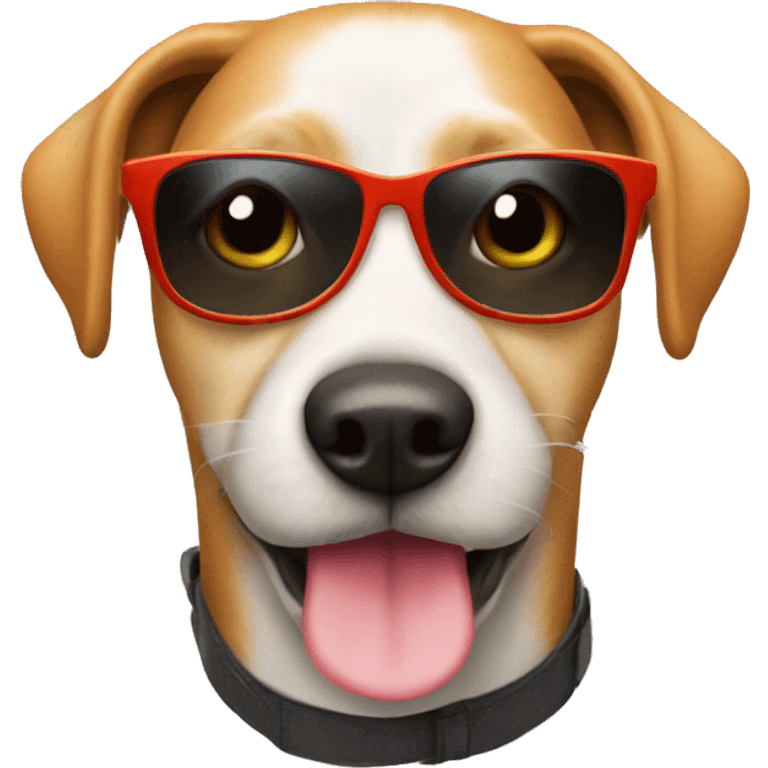 Hund mit sonnenbrille emoji