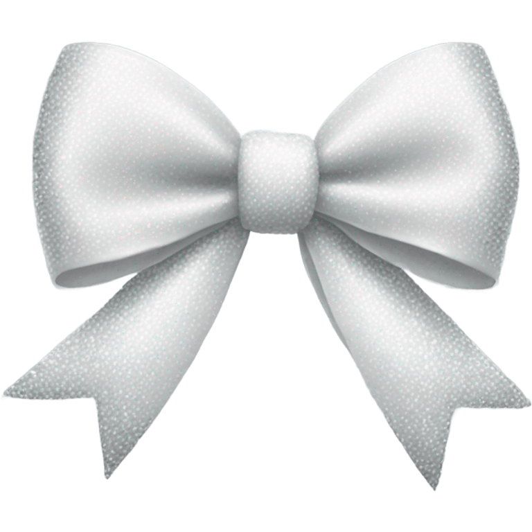 white glittery bow emoji