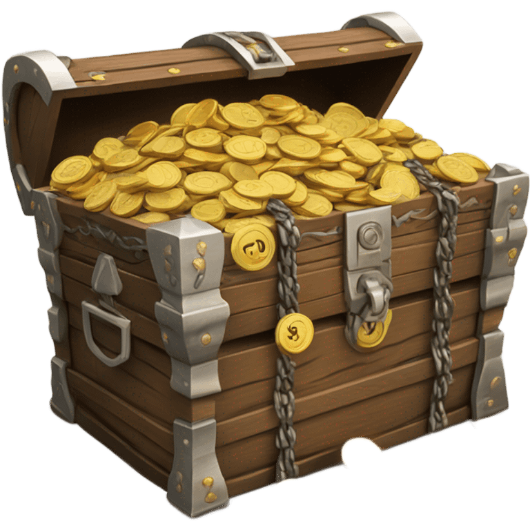 chest of coins emoji