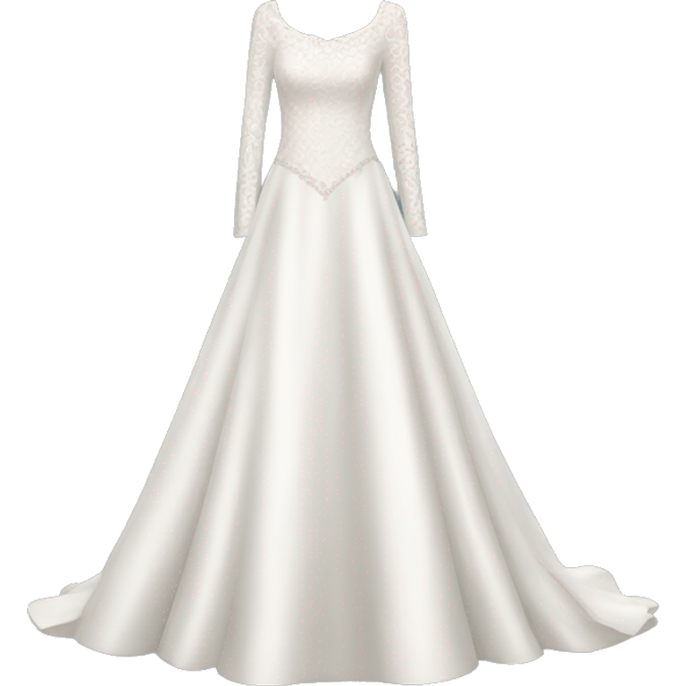 Long sleeve wedding dress emoji