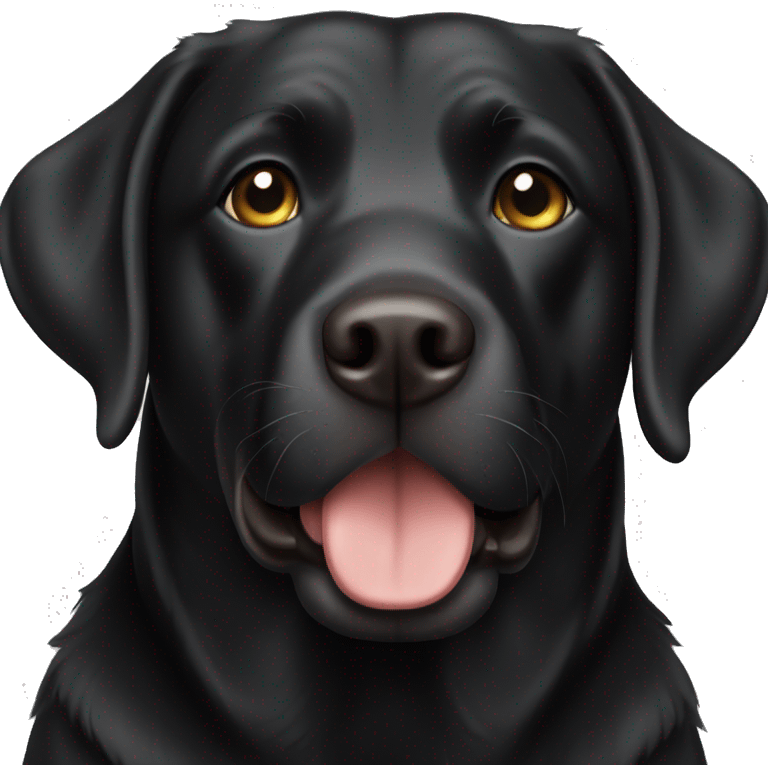 Black labrador retriever emoji