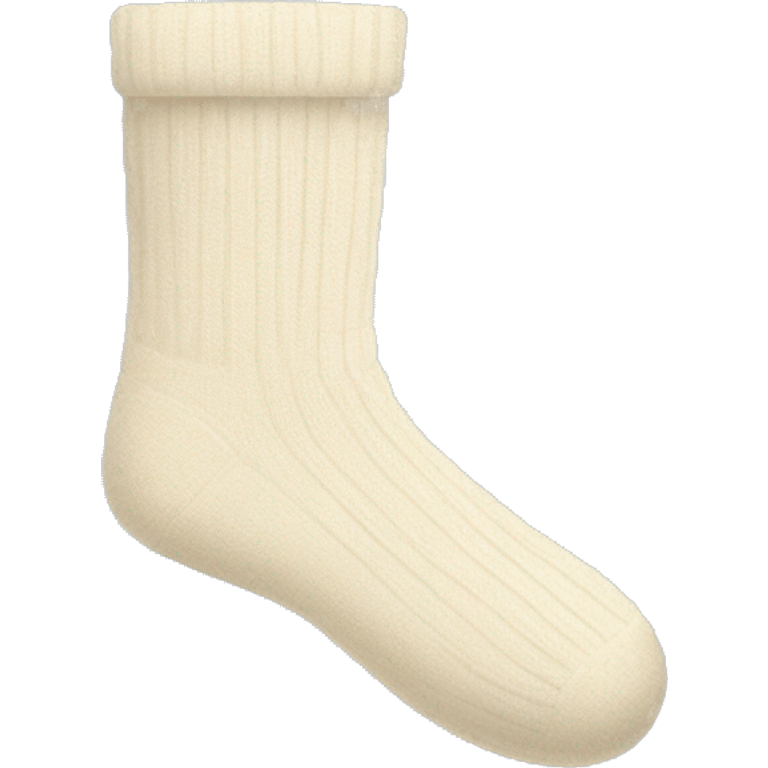 Cream colored socks emoji