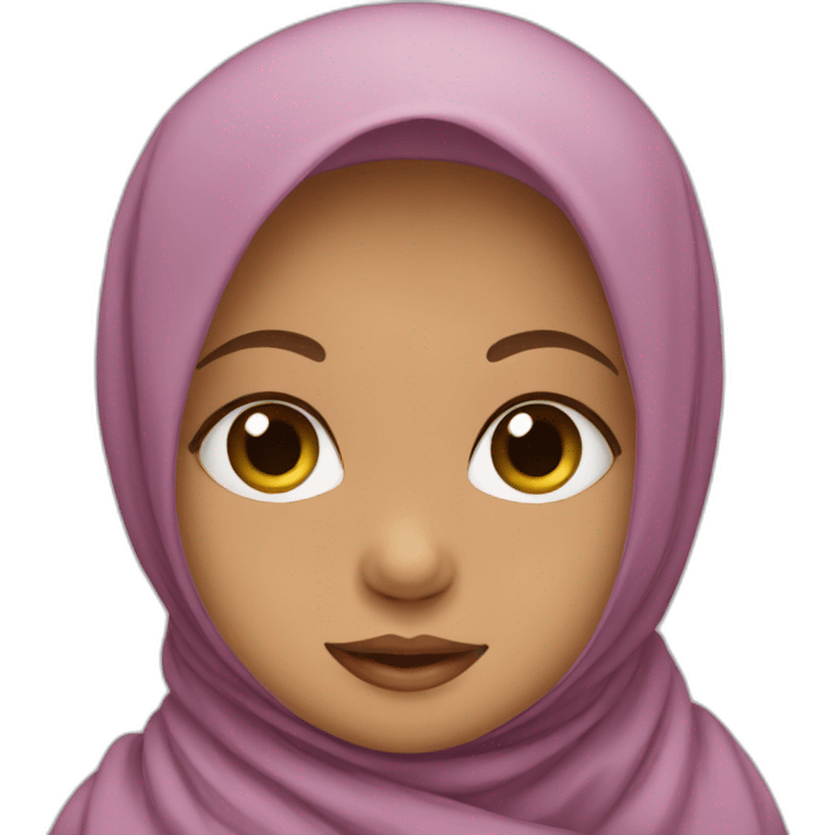 Baby wearing a hijab emoji