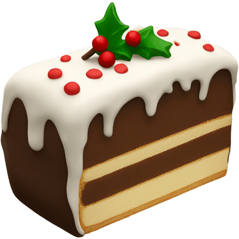 Buche de Noel cake emoji