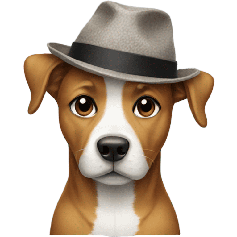 Dog in a hat emoji