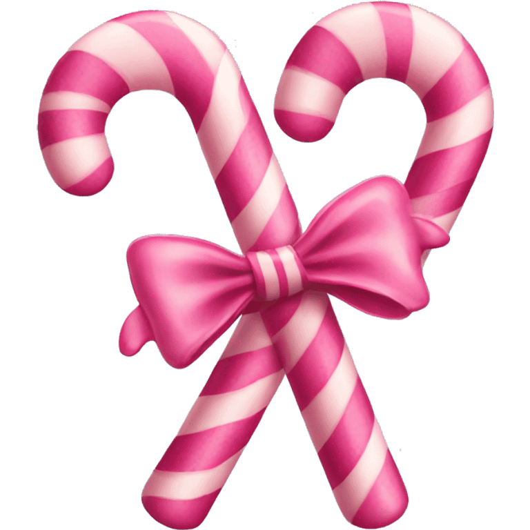 Pink candy cane emoji