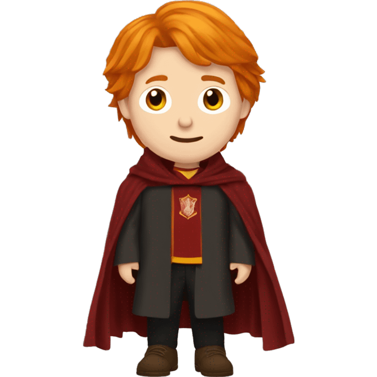 Ron weasley with gryffindor robes emoji